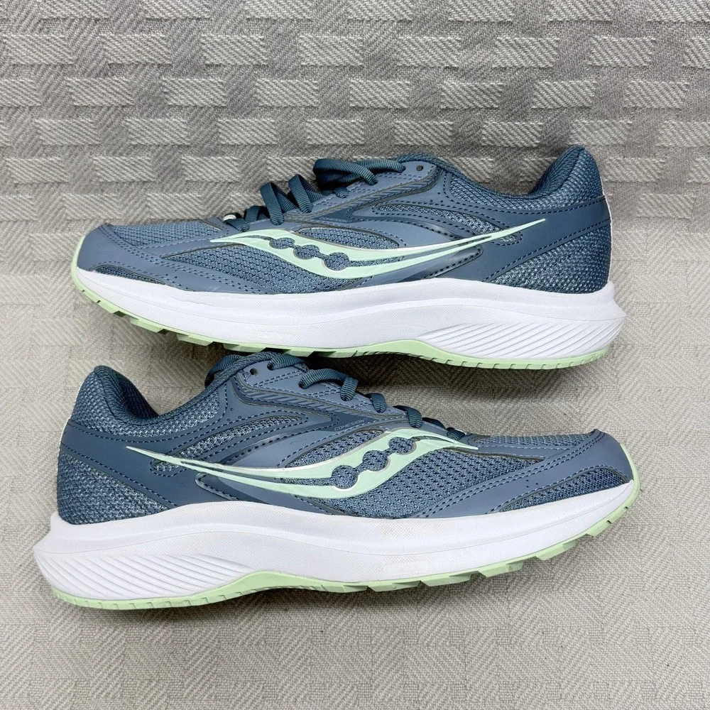 Saucony Women's Cohesion 17 Running Shoes Size 8.5 Mirage/Jade Blue‎